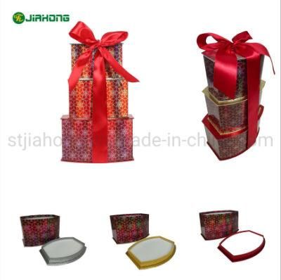Cardboard Christmas Packaging Lid and Base Craft Paper Gift Box (Sets) for Jewelry, Gift