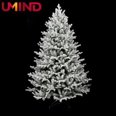 Yh2125 Factory Price Wholesale 7FT Artifical Pine Christmas Tree with Ornaments Decoration Tree Flocking