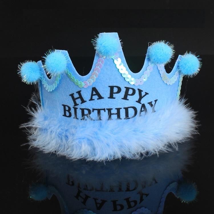 Baby Birthday Hat LED Light Crown Children and Adults Party Hat Birthday Supplies