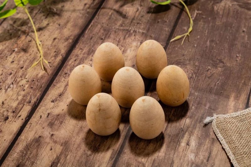 Wooden Decorative Easter Hanging Egg Party Decoration for Kids