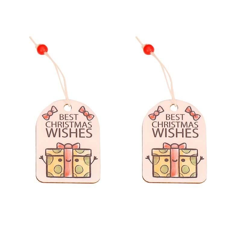 2021 New Design High Sales Wooden Hanging Hangtag for Holiday Wedding Party Decoration Supplies Hook Ornament Craft Gifts