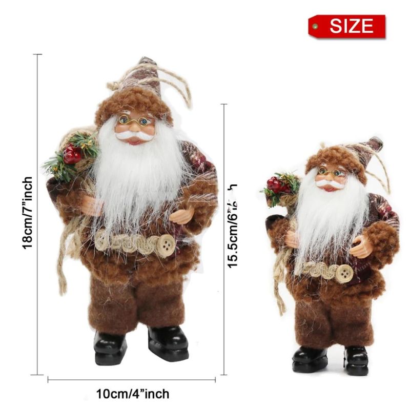 8"Inch Christmas Santa Claus Ornaments Decorations Tree Hanging Figurines