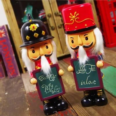 Wholesale Big Size Resin Soldier Nutcracker Statue Indoor Decoration