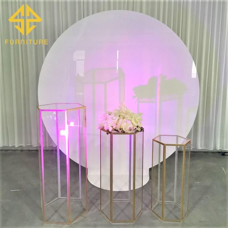 Newest Round PVC Stand Wedding Decoration Backdrop Events Party Decor Background Wall