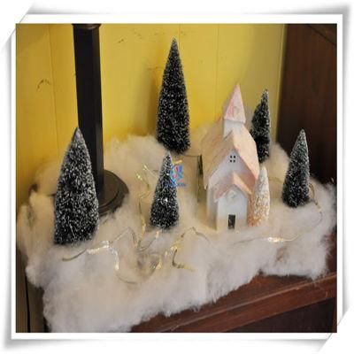 White Artificial Soft Fluff Pull Snow Christmas Decorating (16 oz)