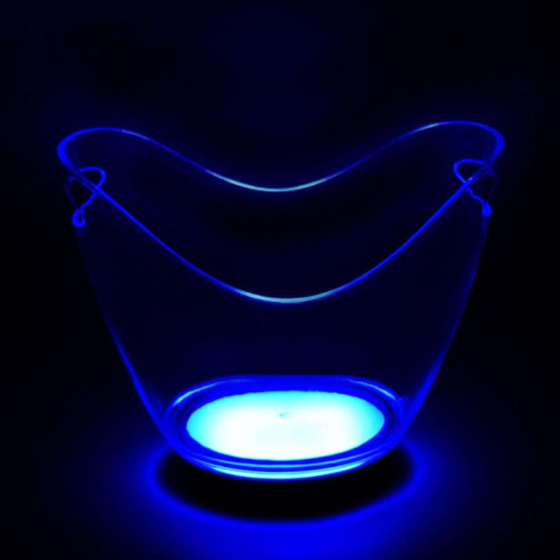 Rechargeable Champagne Acrylic Plastic LED Lighted Illuminated Cooler