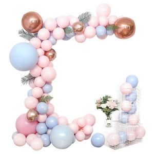 12inch Balloon Arch Pink Blue Latex Balloon Leaf Birthday Party Decorations