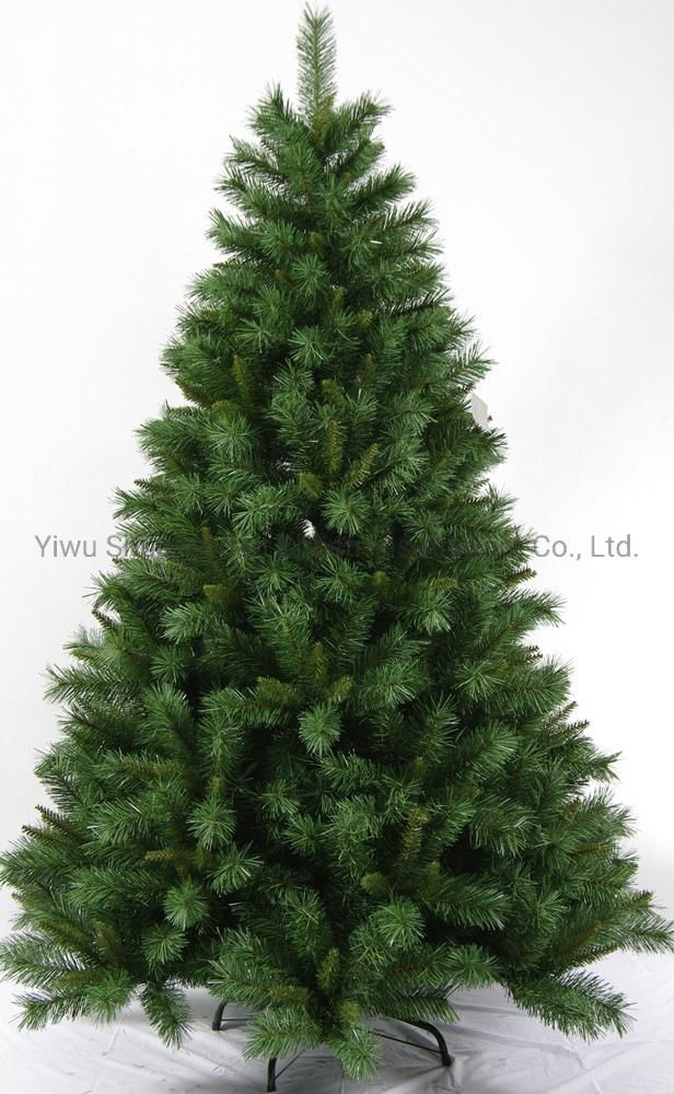 60-300cm Green PE PVC Artificial Christmas Tree with Leaf Pinecone Snow Red Berry