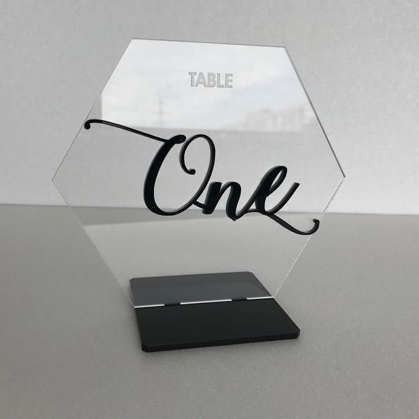 Wedding Decoration Table Number Holders Acrylic Laser Cut Place Card Restaurant Table Number Stand