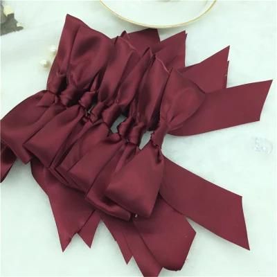 Printed Red Ribbon Bowknot for Cocktail Package