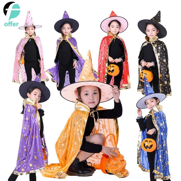 Halloween Wizard Cloak with Hat