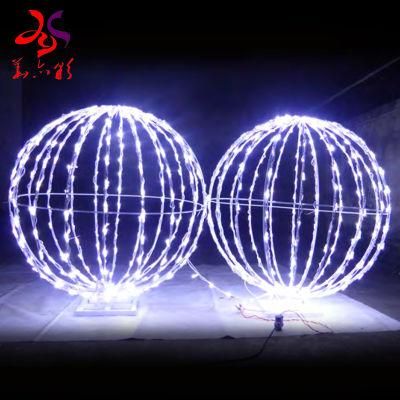 High Quality Aluminum Framech Christmas Decoration LED Ball Motif Light