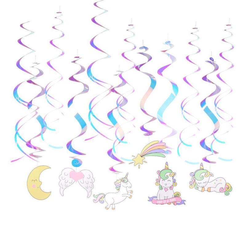 Unicorn Birthday Party Hanging Swirls Decoration