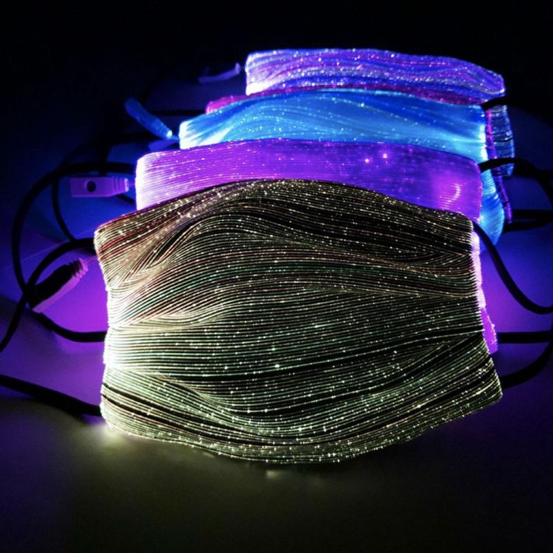 Washable Reuse Hollaween LED Glowing Anti Pollution Face Mask