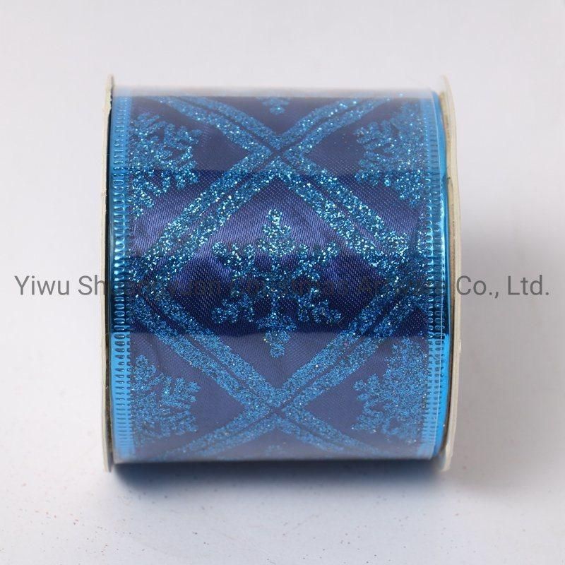 Christmas Ribbon Decor for Holiday Wedding Party Decoration Supplies Hook Ornament Craft Gifts