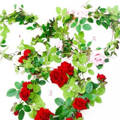 Christmas Artificial Flowers for Holiday Wedding Party Decoration Supplies Ornament Craft Gifts