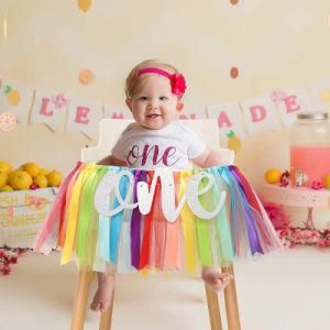 80&quot;X10 &quot;Tulle Tutu Table Skirts, Baby Shower Decorations Wedding Chair Sashes