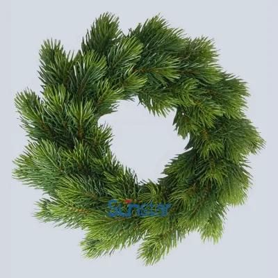 Artificial Christmas Wreath 30cm PE Pine Ring Artificial Plant for Holiday Decoration Gift (32263)