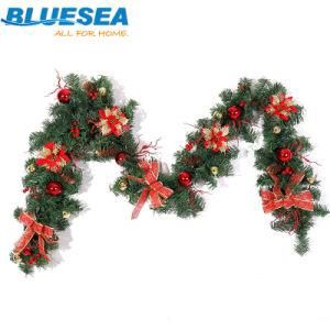 2m Decorative Rattan Christmas Tree Festival Ornaments Red Butterfly Garland