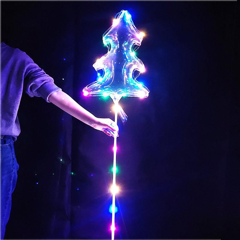 Unicorn 20 Inch Clear Bobo Party LED Balloons Luminous Balloon