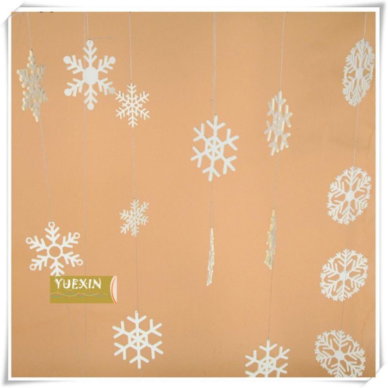 Snowflake Hanging Garland for Home Winter Christmas Holiday Decoration