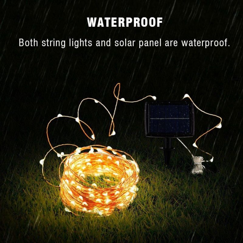 Solar String Fairy Light LED Waterproof Outdoor Garland Solar Lights