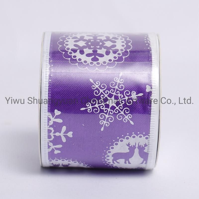 Christmas Ribbon Decor for Holiday Wedding Party Decoration Supplies Hook Ornament Craft Gifts