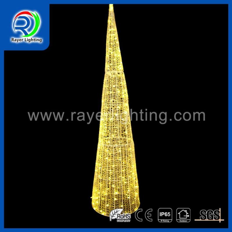 LED 3D Cone Motif Light Christmas Decoration