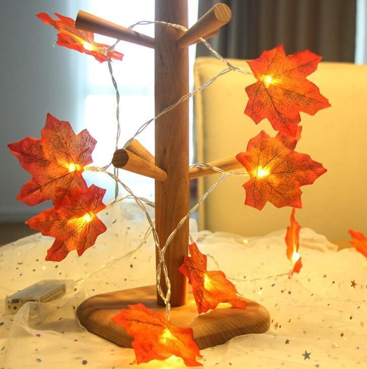 Maple Leaf LED Lamp String Room Indoor Decoration Lights