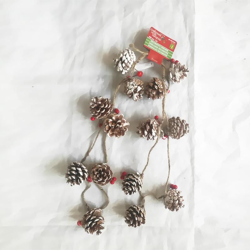 Natural Pine Cones for Christmas Ornaments Dried Flowers with Various Colors