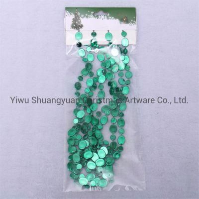 Plastic Bead Chain Roll for Christmas Tree Decoration