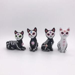 Halloween Reality Polyresin Black&amp; White Cat Home Decor