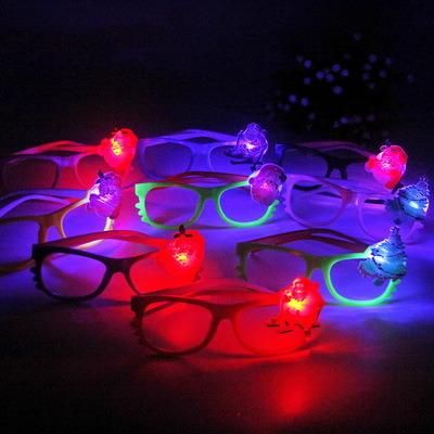 Christmas Decoration Glasses Frame Child Christmas Gift Glitter Glasses