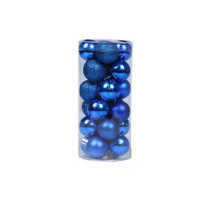 Christmas Decorations Barrel Packing Colorful Plastic Plating Balls