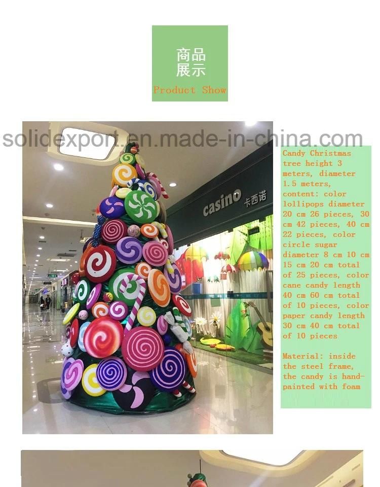 Large Candy Christmas Tree Package 3 Meters Beautiful Christmas Decoration