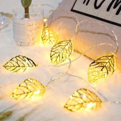 LED Golden Metal String Lights Decor Ambiance Lamp