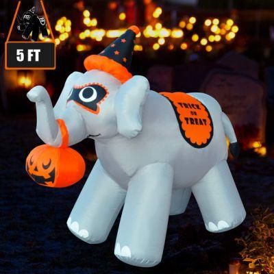 Hot Selling Halloween Inflatable Elephant Decorations with Internal LED for Sales