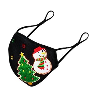 Party Decoration Latest LED High-Tech Glowing Christmas Mask Protective Face Mask