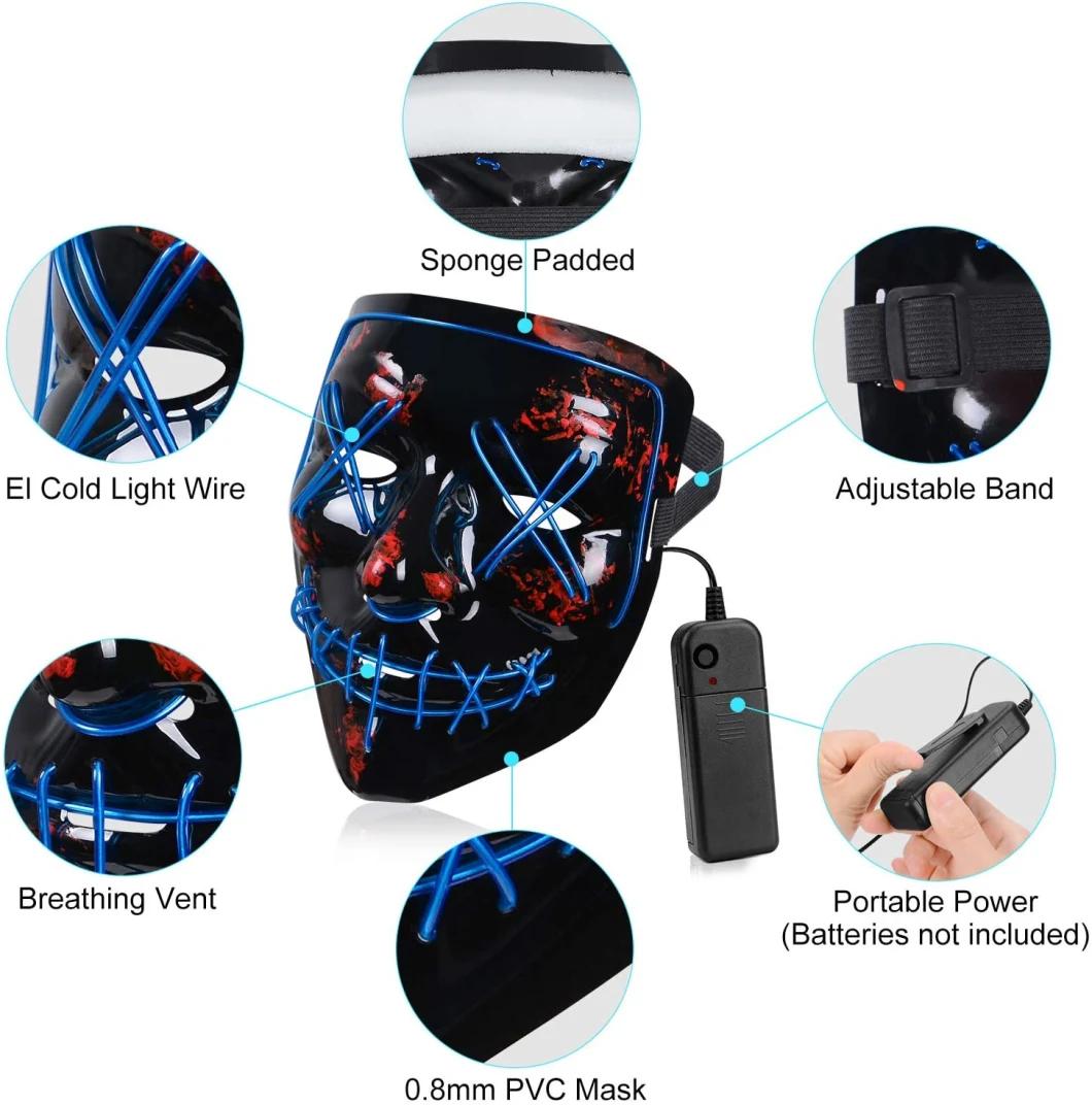 Halloween Party Mask Squid Game Mask LED Mask