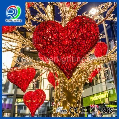 LED Heart Design Light LED Holiday Decoration LED Street Light Motif Garden Light