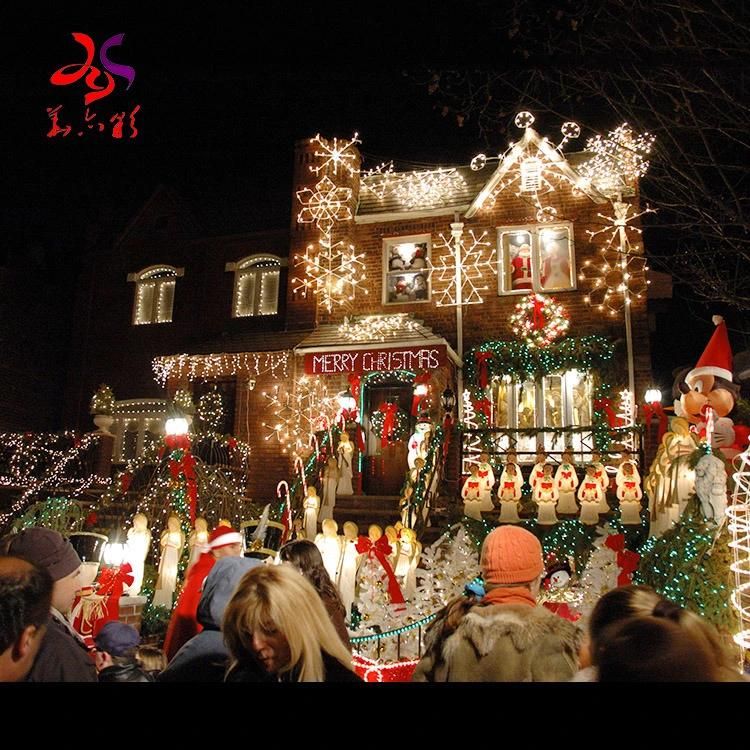 House Home Street Outdoor 3D Structure Christmas Decoration Christmas Light