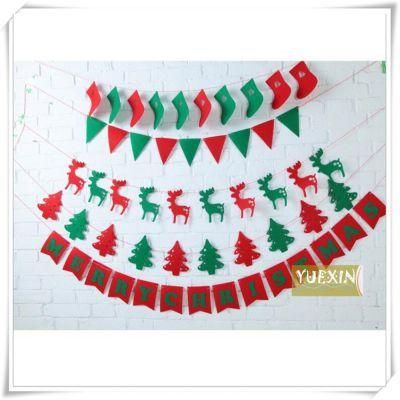 Red &amp; Green DIY Craft Felt for Christmas Hanging Decoration