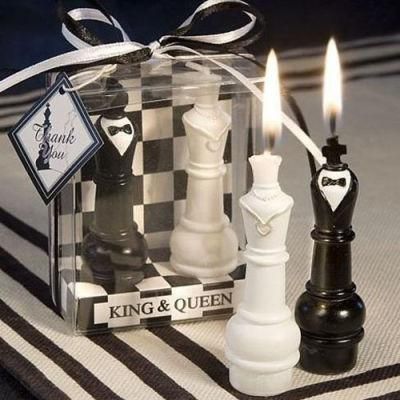 Bride and Groom Design Chess Candle Wedding Souvenirs