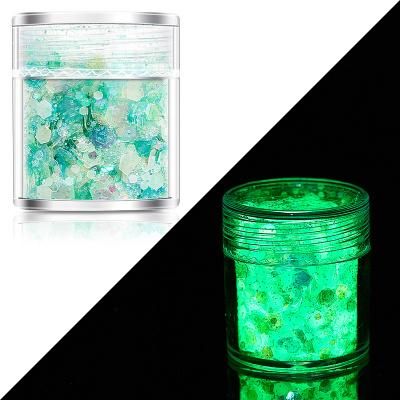 Long-Acting Mixed Luminous Chunky Glitter Powder Glow in The Dark