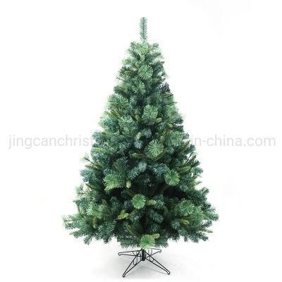 180cm Dense Frosted Pine Needle Mixed PVC Hinged Christmas Tree
