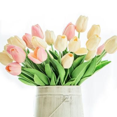 32cm Artificial Bunch Flowers Decoration PVC Artificial Tulip Flower
