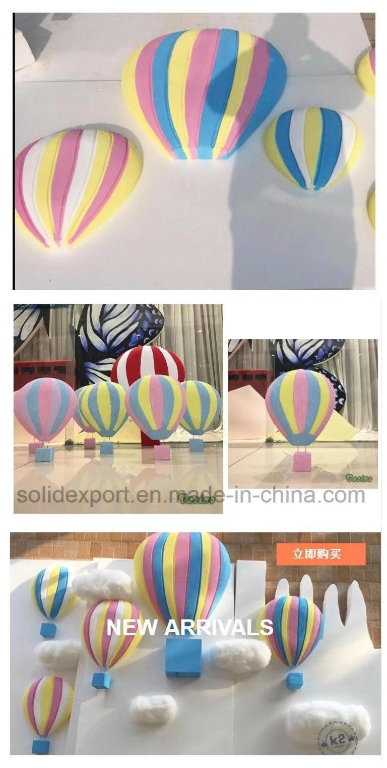 Wedding Props Scene Layout Window Display Foam Hotair Balloon for Amusement Park Decoration