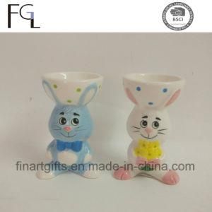 Hot Sell Ceramic Easter Cute Bunny Egg Cup