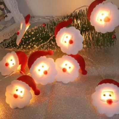 Warm White String Lights Indoor Christmas LED Lights Santa String for Home Decoration