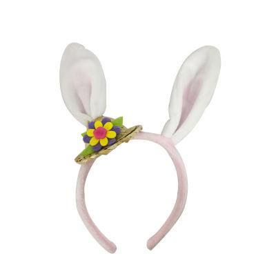 New Plush Decoration Hairband Long Rabbit Headband Easter Bunny Ears